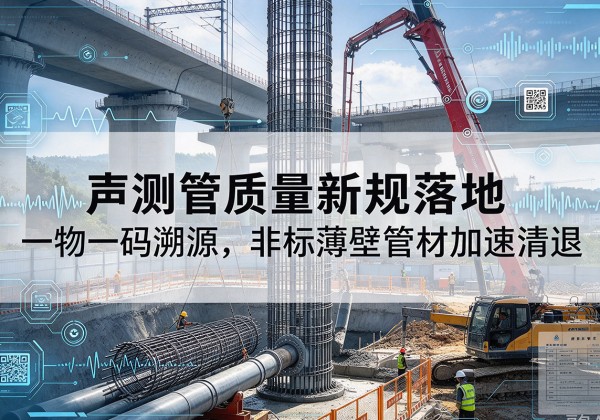 康县声测管质量新规落地，一物一码溯源，非标薄壁管材加速清退